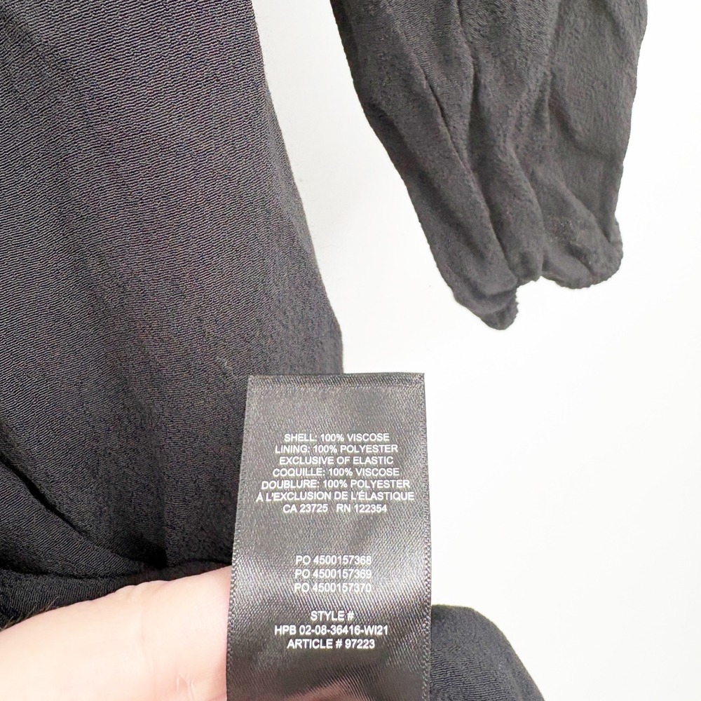 Aritzia Sunday Best Womens Black Delilah Romantic Cottagecore Mini Dress Size S - Picture 5 of 8